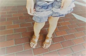 サンダルでの立位